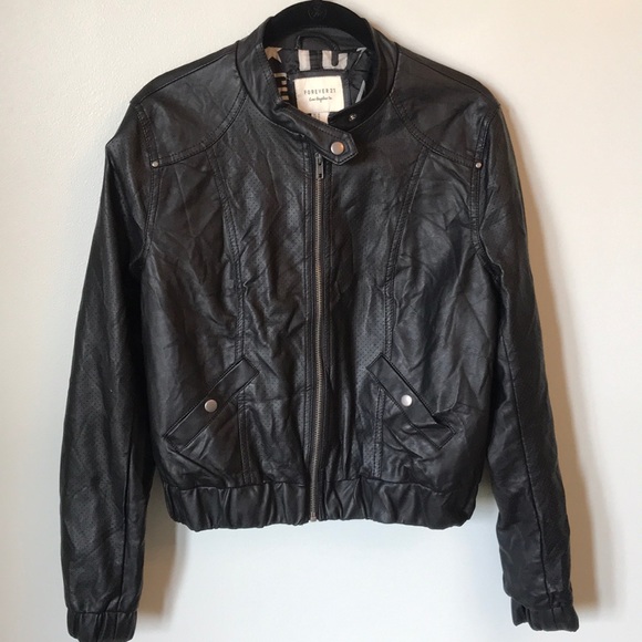 Forever 21 Jackets & Blazers - Faux Leather Bomber Jacket